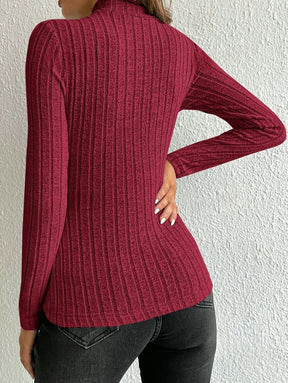 Blusa Manga Longa Gola Alta